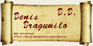 Denis Dragumilo vizit kartica